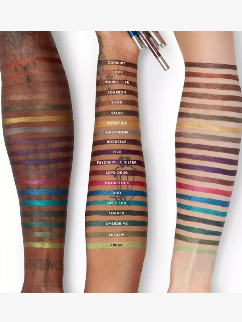 Urban Decay available shades